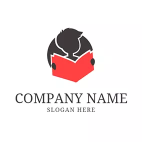 Study Logo Student Book Reading Learning logo design