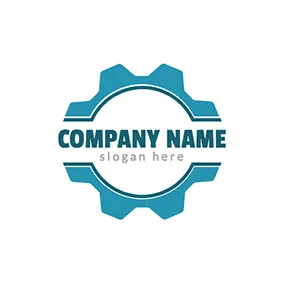 Industrial Logo Symmetry and Simple Gear logo design