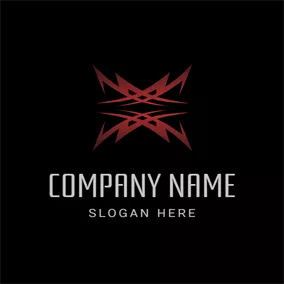 Tribal Logo Symmetry Red Tribe Significant logo design
