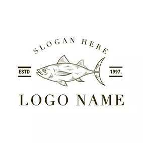 Logótipo Peixe Tuna Fish Icon logo design