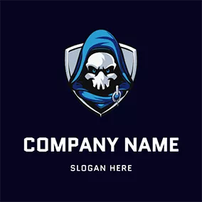 Logotipo De Anonymous Villain and Shield logo design