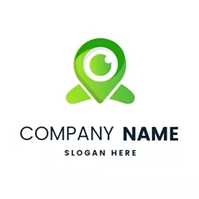 Icon Logo Webcam Gradient Location logo design