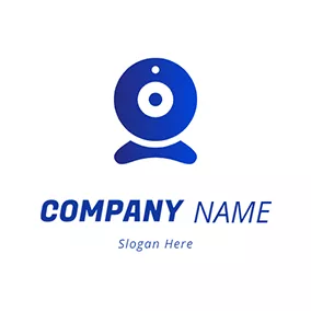 会议logo Webcam Gradient Simple logo design