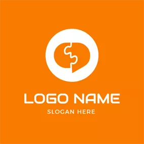 Communicate Logo White Circle and Collage Talk logo design