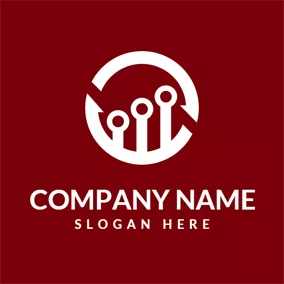 Industrial Logo White Circle and Wrench logo design