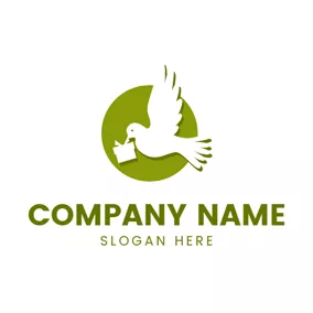 Logótipo Presente White Dove and Small Gift logo design