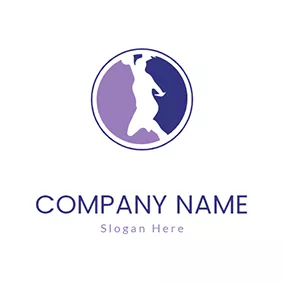 羽毛球 Logo Women Playing Netball logo design