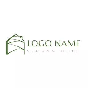 牧场 Logo Abstract House logo design