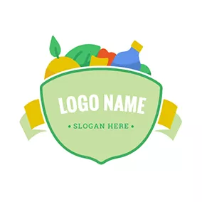 杂货店 Logo Vegetable Fruit Drinks Grocery logo design