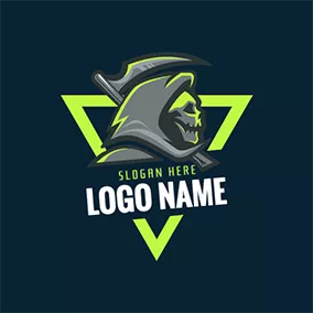 电子竞技 Logo Villain and Triangle logo design