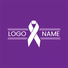 律师Logo White Ribbon and Charity logo design