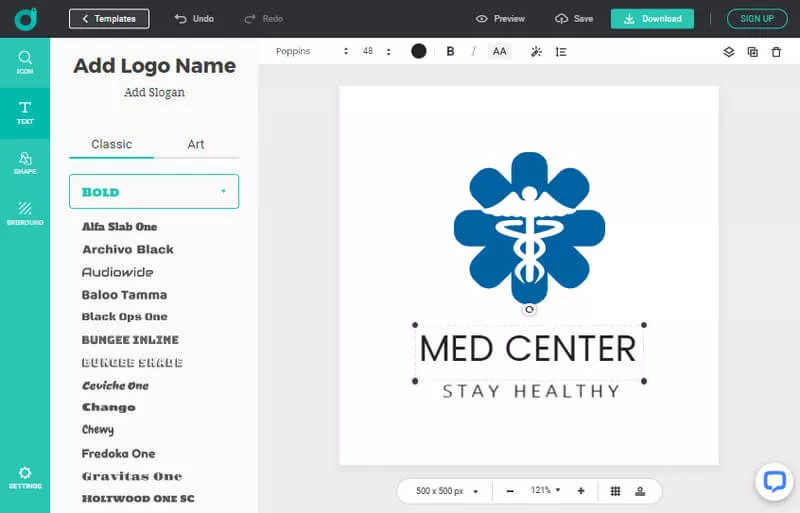 Make a custom logo freely