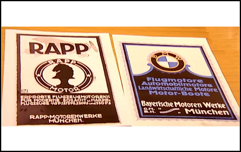 Rapp-Motorenwerke logo and BMW logo