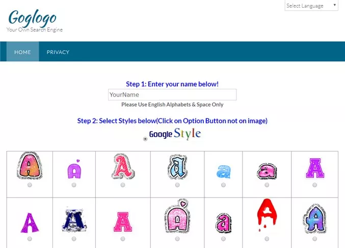 Change the Google Logo with Goglogo