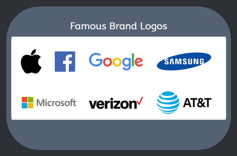 Famous iconic company logos