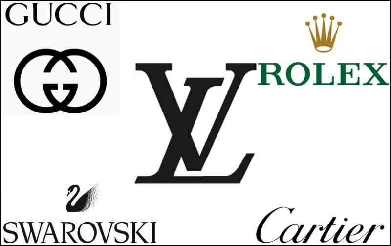 Angular letters and elegant lines for luxury logo designs