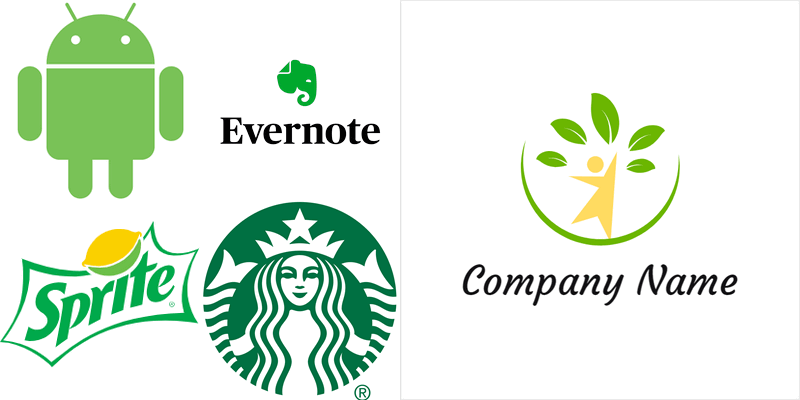 Green logos, check great green combinations.