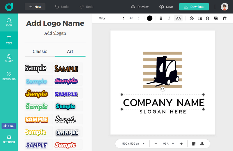 Re-create a logo using DesignEvo instantly.