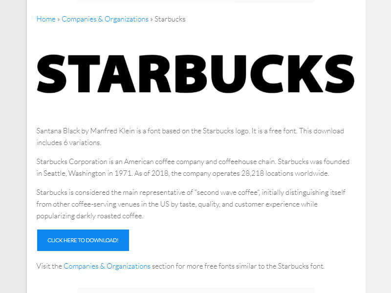 Starbucks Font