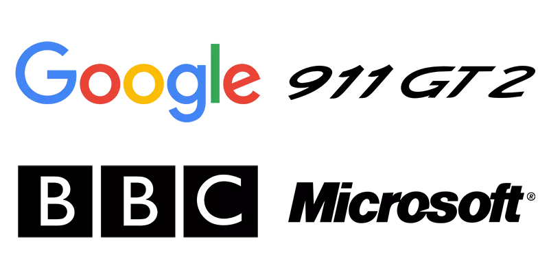 Famous logotype billboard