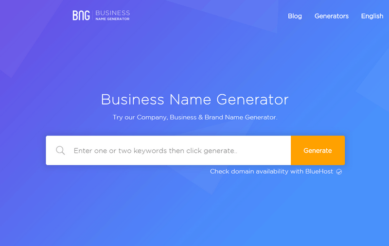 BusinessNameGenerator for company, product, YouTube, blog, etc