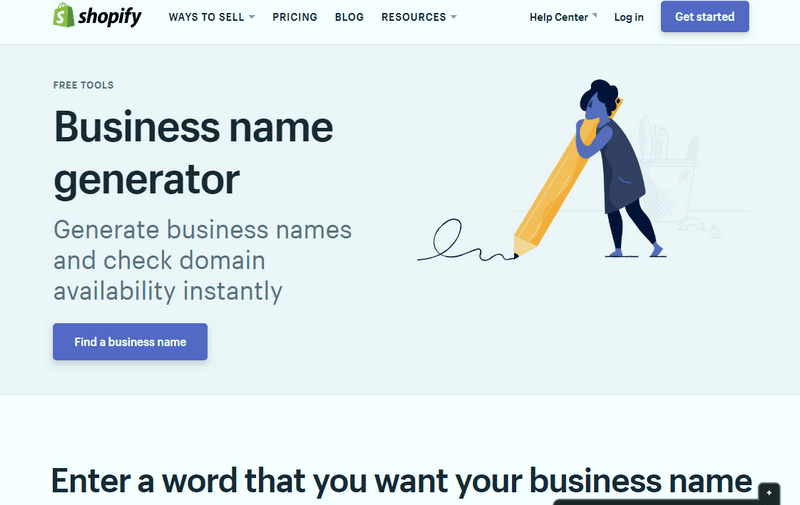 SHOPIFY Business Name Generator