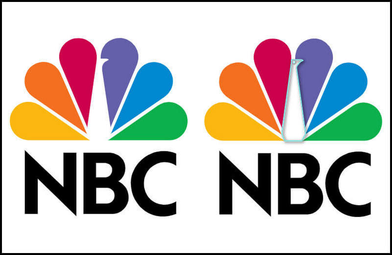 NBC Negative Space Logo Design