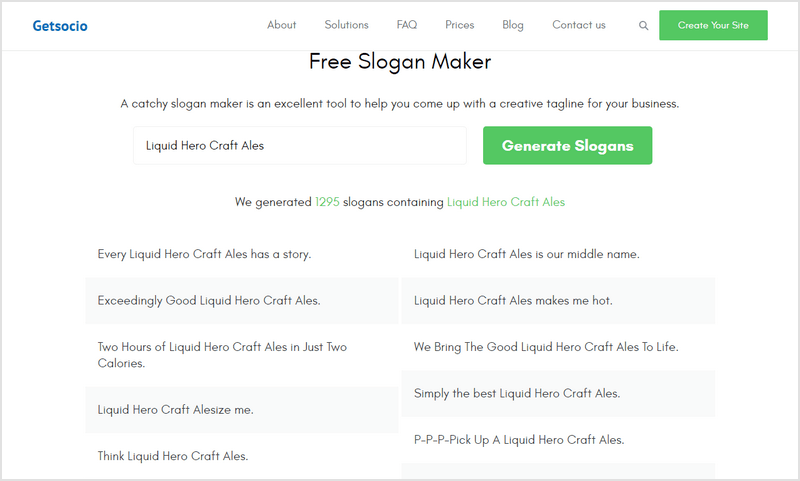 Free Tagline, And Slogan Generators That Rank 7