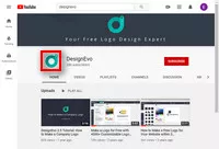 youtube channel logo illustration