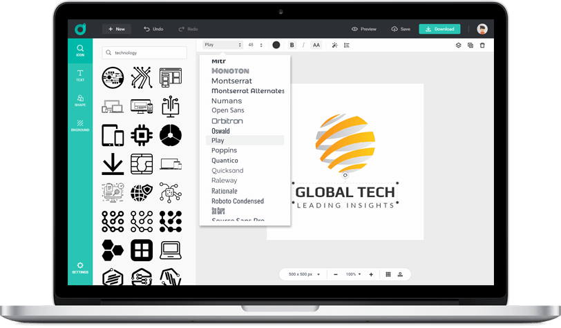 DesignEvo - 免費線上 Logo 設計、商標製作工具 1