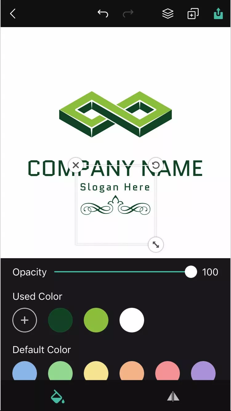 single graphic color