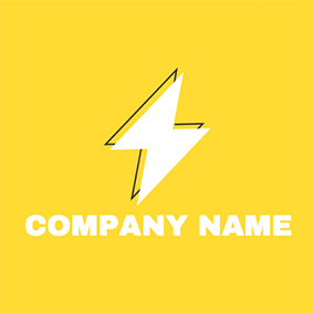 Flash Logo 3D Design Simple Lightning logo design