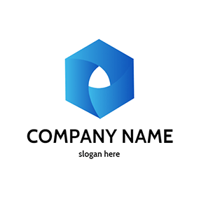 Shape Logo 3D Hexagon Future logo design