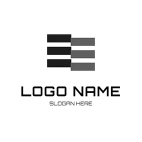 霧 Logo 3D Rectangle Fog Design logo design