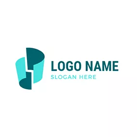 3Dロゴ 3D Simple Paper Test logo design