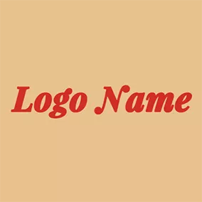 Graphic Logo 70s Red Bold logo design