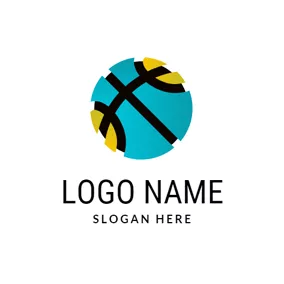 Illustration Logo Abstract 3D Basketball Icon logo design