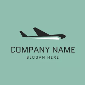 Airport Logo Abstract Airplane Icon logo design