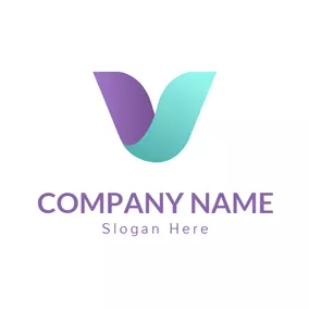 Business Logo Abstract and Beautiful Letter V logo design
