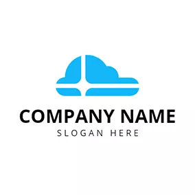 Logotipo De Nube Abstract and Combination Cloud logo design