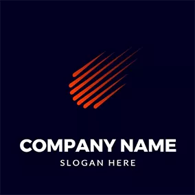 Creative Logo Abstract and Simple Comet logo design
