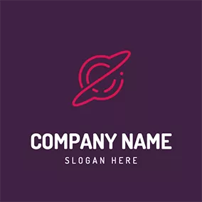 Planet Logo Abstract and Simple Galaxy logo design