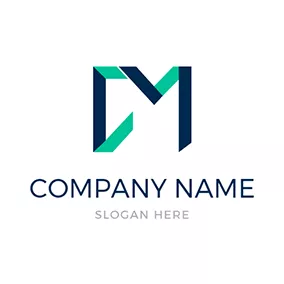 Logotipo De Collage Abstract and Simple Letter C M logo design