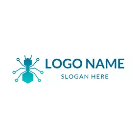 Insect Logo Abstract Ant Icon logo design