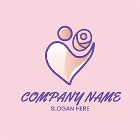 Design Logo Abstract Baby Mom logo design