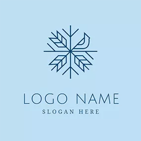 Vogel Logo Abstract Bird Eye Snowflake logo design
