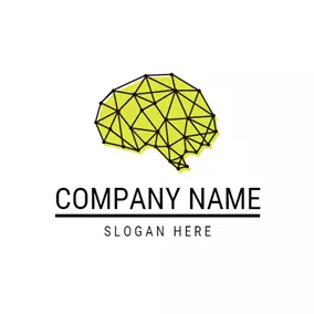 Logotipo De Concepto Abstract Brain and Math logo design