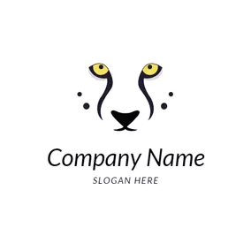Feline Logo Abstract Cheetah Head logo design