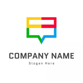 Frame Logo Abstract Colorful Credit Card logo design