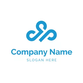 Logotipo De Nube Abstract Connection and Cloud logo design